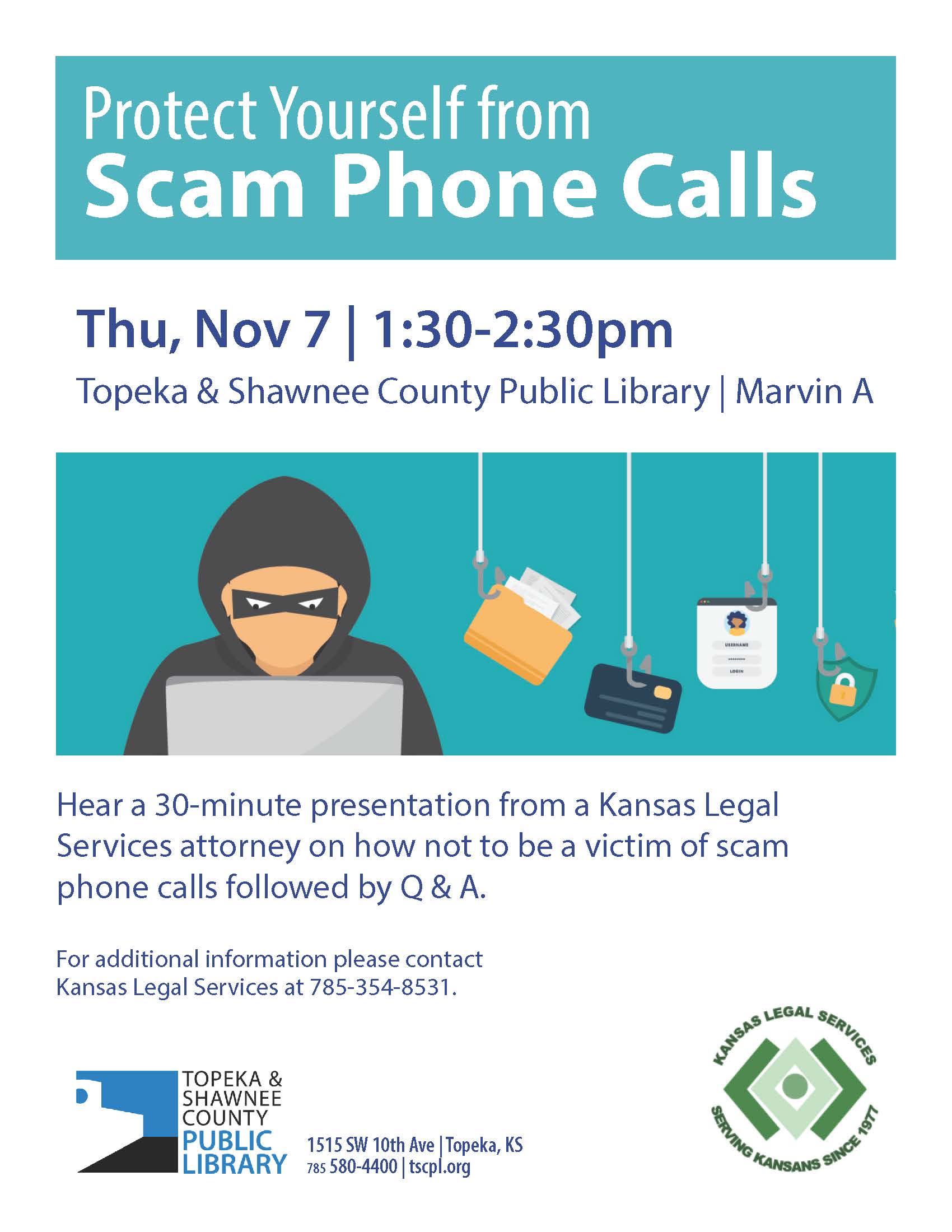 scam phone calls flyer