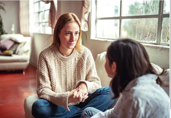 women chatting